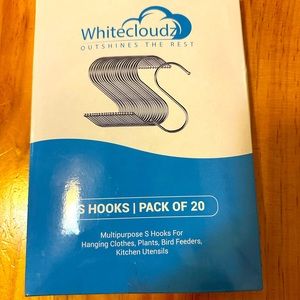 S hooks for hanging plants, clothes,belts